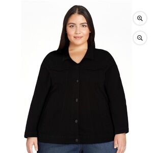 💜 Time and Tru Women's black Denim Jacket,Size:XXL(20)